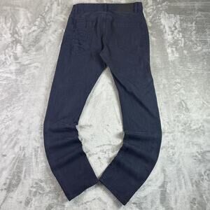 Helmut Lang Distressed Skinny Jeans Womens Size 29 navy blue Designer Denim